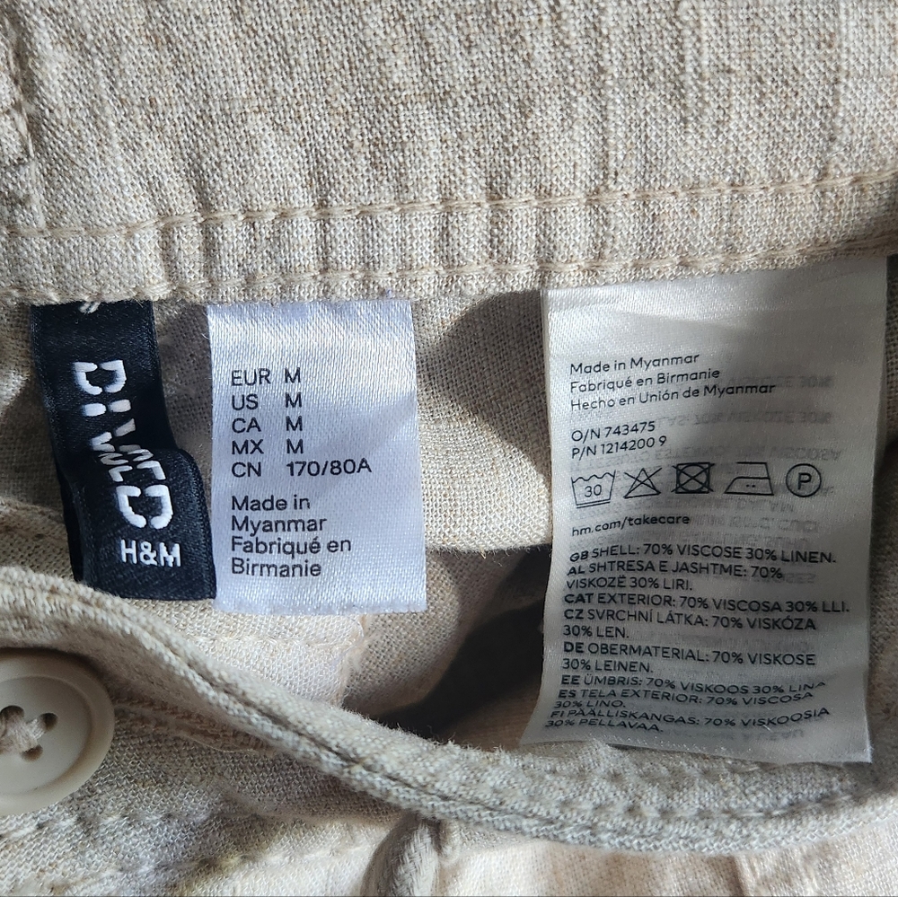 Divided Light Beige Linen Pants - image 7